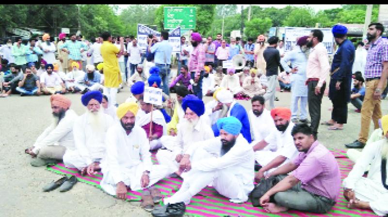 During Protest Leaders of Samrala area During Protest Leaders of Samrala area