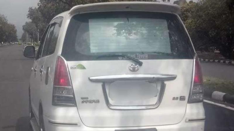 Chandigarh Police Challaned Punjab DGP car after Complaint Chandigarh Police Challaned Punjab DGP car after Complaint