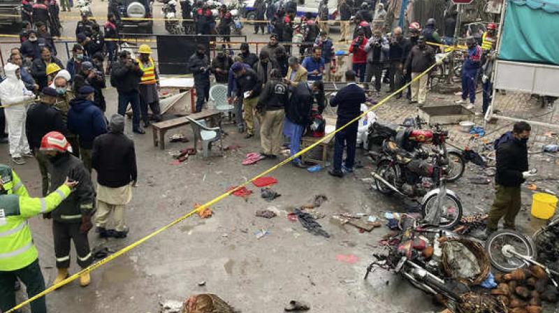 Big blast at New Anarkali market in Lahore Big blast at New Anarkali market in Lahore