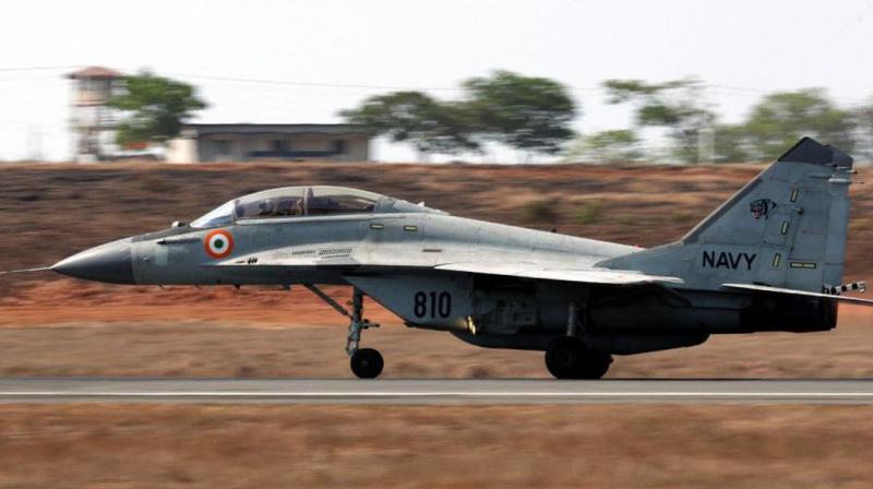Indian Navy's MiG-29K crashes over sea off Goa Indian Navy's MiG-29K crashes over sea off Goa
