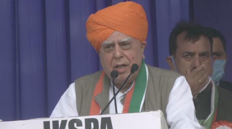 Congress leader Kapil Sibal at Shanti Sammelan Congress leader Kapil Sibal at Shanti Sammelan