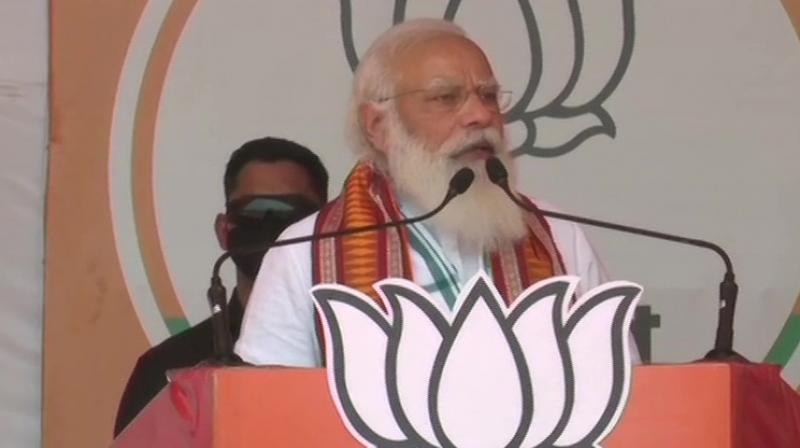 Prime Minister Narendra Modi in Kharagpur Prime Minister Narendra Modi in Kharagpur
