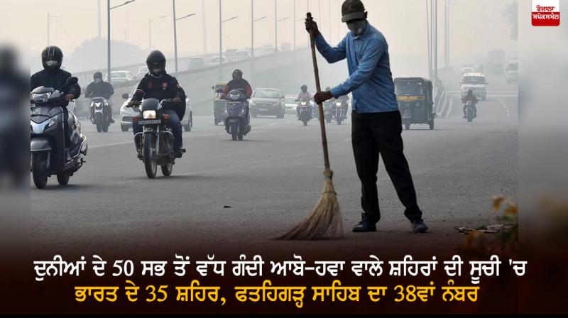 35 out of 50 most polluted cities in the world are from india