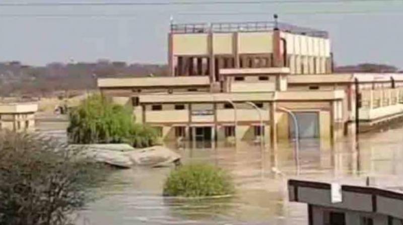 Rajasthan Jhujhunu Dam break Rajasthan Jhujhunu Dam break