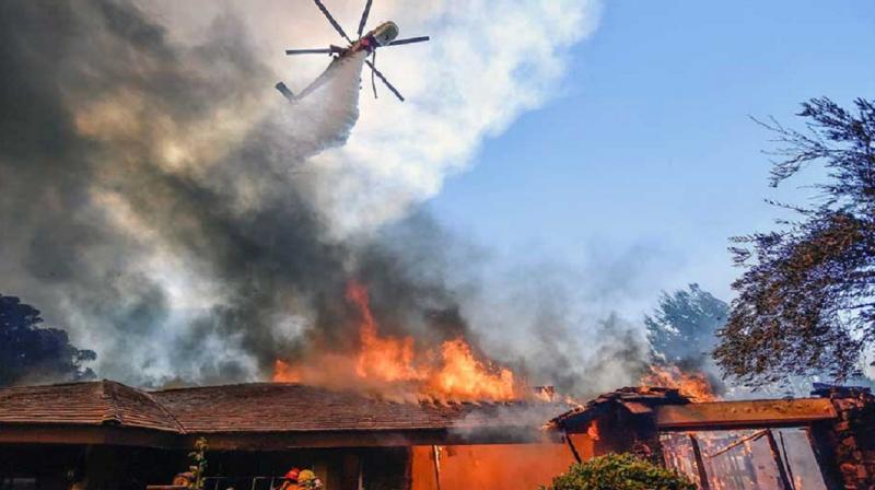 California blazes threaten populated areas California blazes threaten populated areas