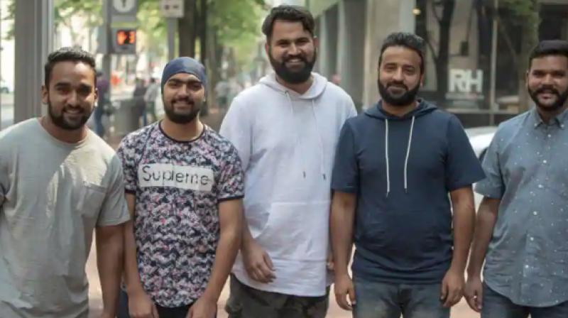 Five Sikh migrants Five Sikh migrants