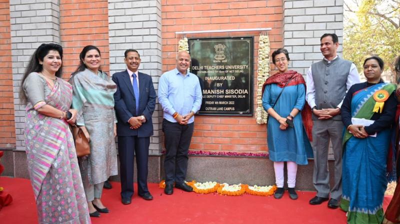 Manish Sisodia inaugurates 'Delhi Teachers University' Manish Sisodia inaugurates 'Delhi Teachers University'