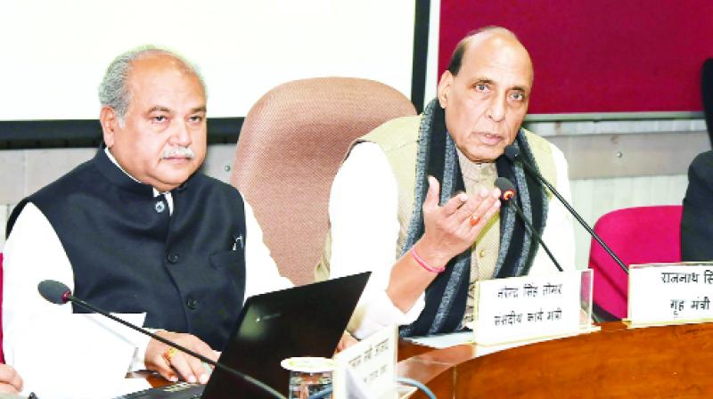 Rajnath Singh During Meeting Rajnath Singh During Meeting