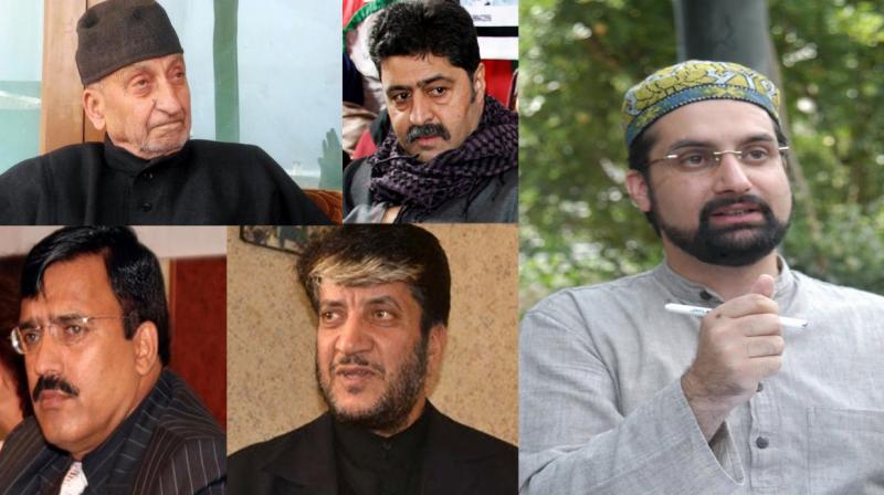 Bilal Gani Lone, Abdul Gani Bhat, Hashim Qureshi, Mirwaiz Umar Farooq, Shabir Shah