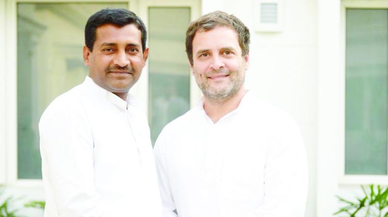 Rahul Gandhi With Keshav Chand Yadav Rahul Gandhi With Keshav Chand Yadav