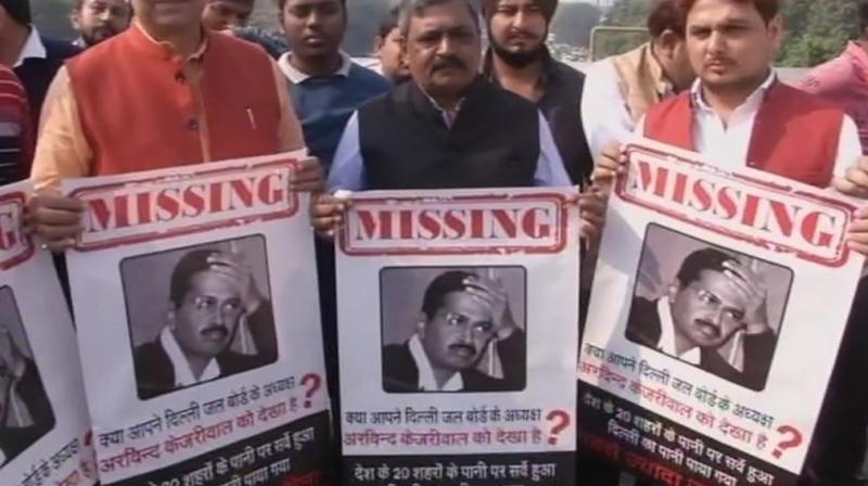 Kejriwal disappeared from delhi after gambhir