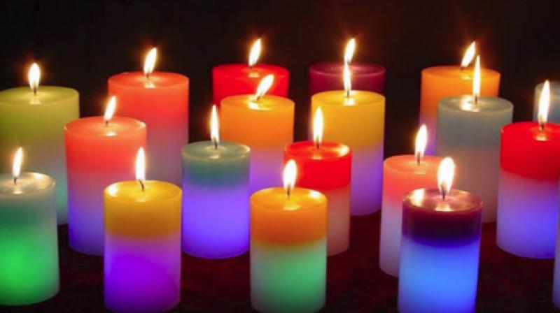 Colorful candles