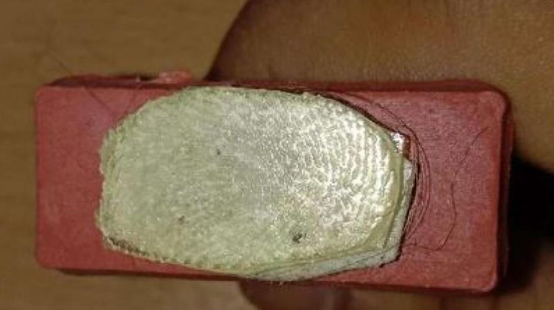 Rubber's fake thumb ready for biometric attendance