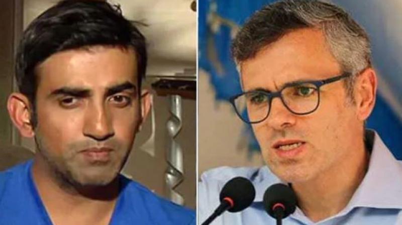 Debate in Gautam Gambhir and Omar Abdullah Debate in Gautam Gambhir and Omar Abdullah