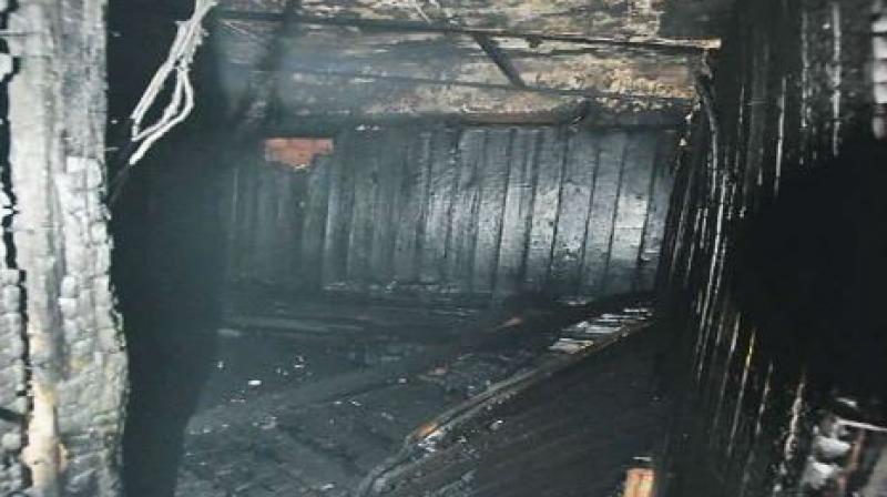 A fire caused by a short circuit in the gym