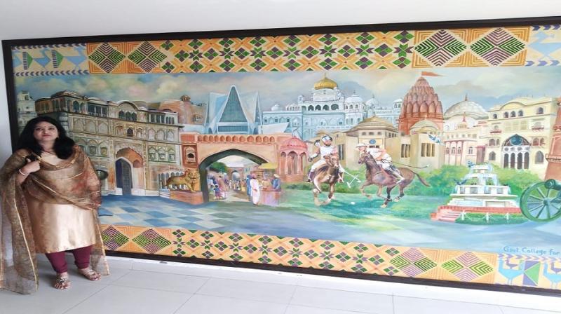 Glimpse of Punjab's heritage, arts and features through paintings and grafitti...
