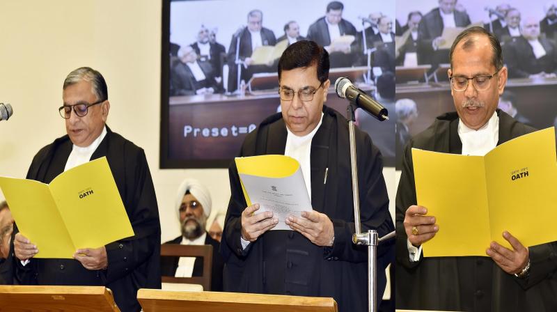 Chief Justice Administers oath to two new additional high court judges Chief Justice Administers oath to two new additional high court judges