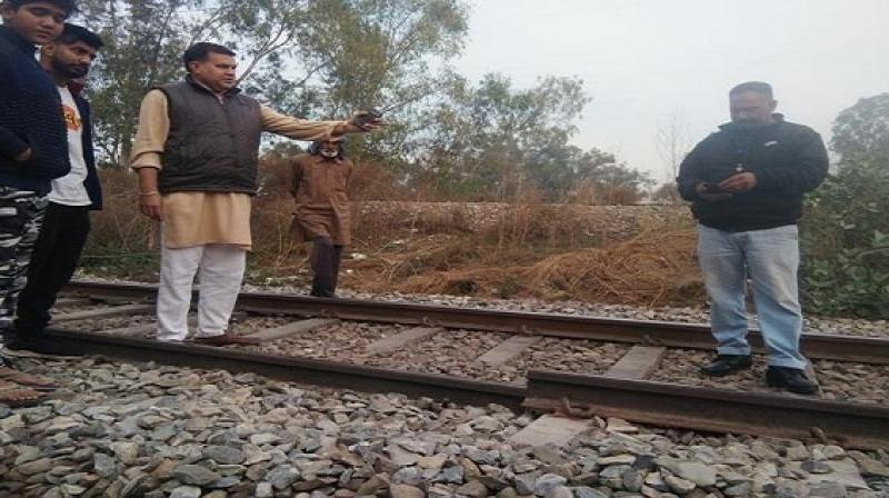 A train full of riders traveling from a broken track, may be a terrorist conspiracy