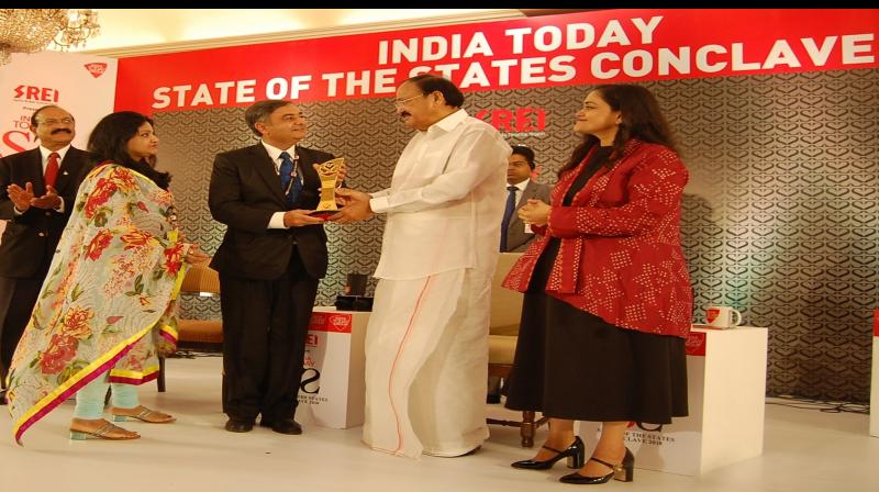 Punjab gets awards for 'Best Big State in Agriculture' during India today... Punjab gets awards for 'Best Big State in Agriculture' during India today...