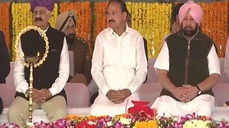 Vice President laid the foundation stone of Kartarpur corridor Vice President laid the foundation stone of Kartarpur corridor