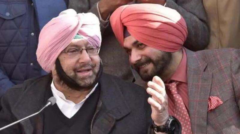 Captain Amarinder Singh & Navjot Singh Sidhu