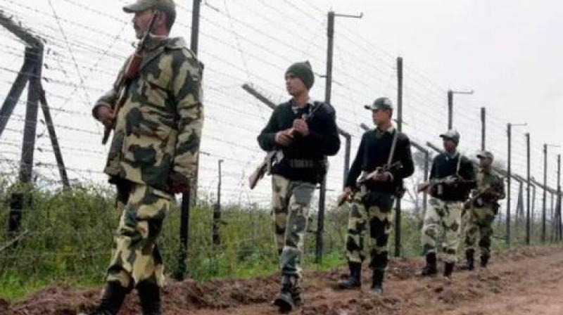 BSF alert on Indo-Pak border BSF alert on Indo-Pak border
