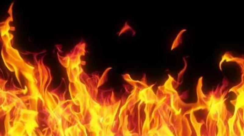 HDFC branch at Dharamkot Burnt in a short circuit accident HDFC branch at Dharamkot Burnt in a short circuit accident