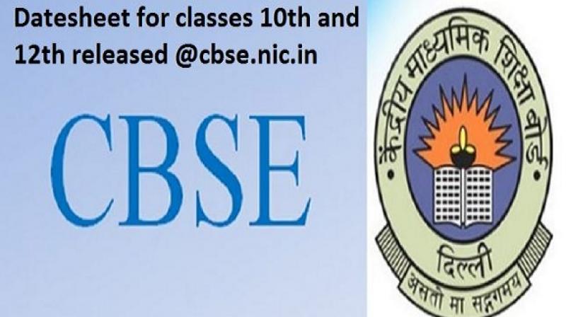 CBSE declared exam schedule