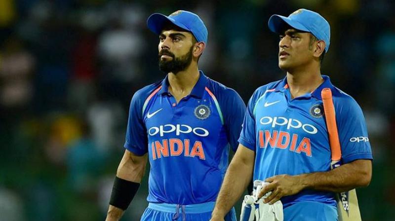 Virat Kohli and M.S Dhoni 