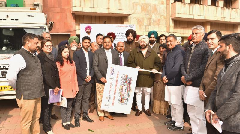 Punjab CM flags off startup India Punjab Yatra to sensitise Punjab CM flags off startup India Punjab Yatra to sensitise