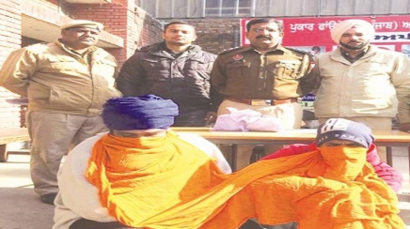 Nawanshehar police arrested two drug men Nawanshehar police arrested two drug men