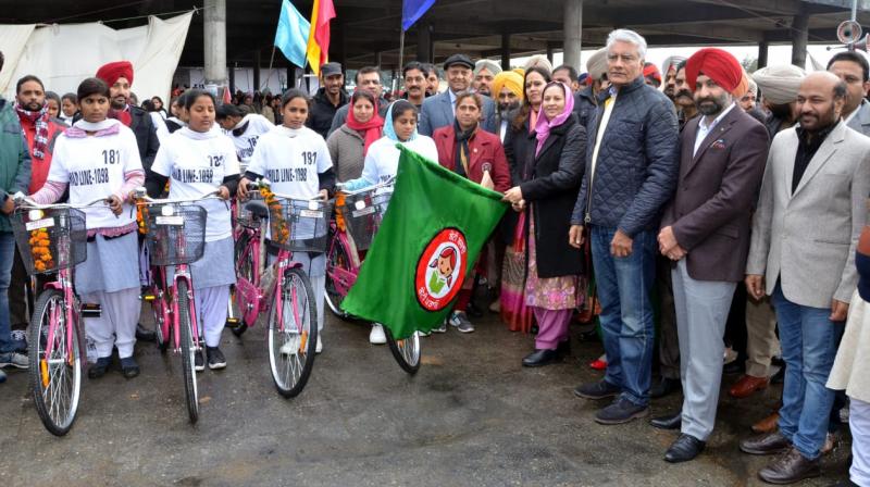 Cycles distributed to 65 women