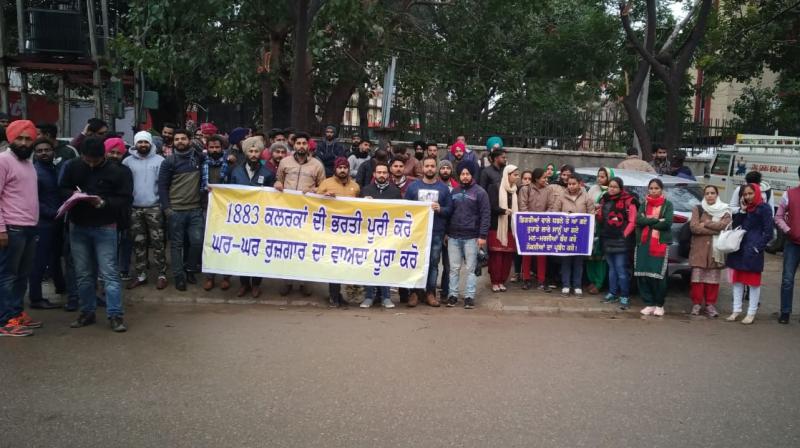 Protest by Candidates