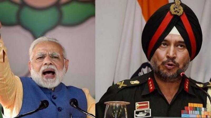 Modi with Ranbir Singh Modi with Ranbir Singh