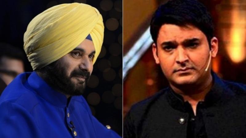 Navjot sidhu with Kapil Sharma