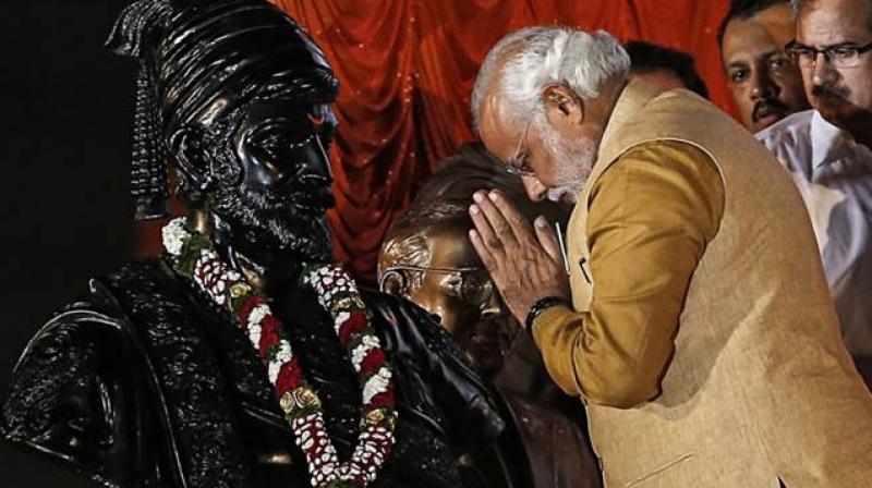 Shiva ji with Modi 