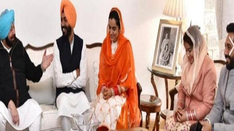 Captain with baljinder kaur and rupinder rubi Captain with baljinder kaur and rupinder rubi