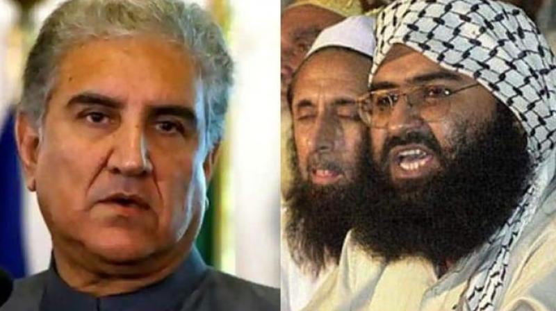 Pakistan foreign Minister Qureshi with Masood Azhar Pakistan foreign Minister Qureshi with Masood Azhar