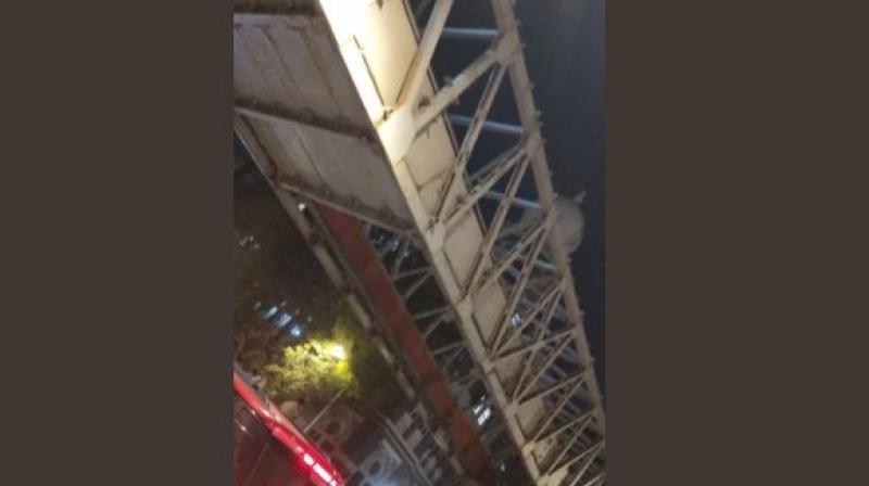 Bridge collapse near CSMT railway station