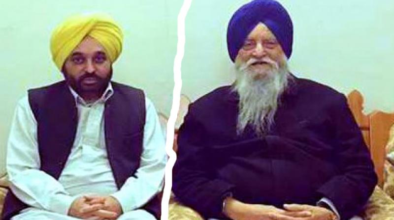 Bhagwant Maan with Ranjit Singh Brahmpura Bhagwant Maan with Ranjit Singh Brahmpura