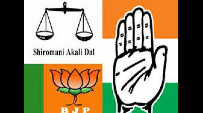 Congress, Akali Dal, BJP