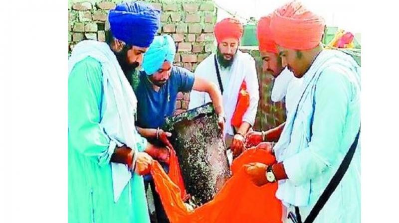 religious books carried fire