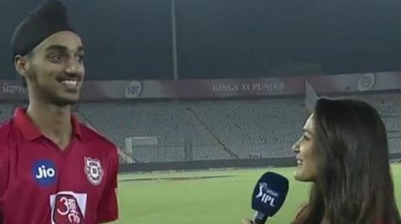 Arshdeep Singh with Priti Zinta Arshdeep Singh with Priti Zinta