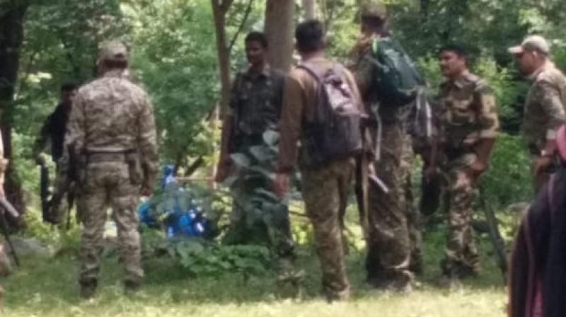 Maoists blew police vehicle