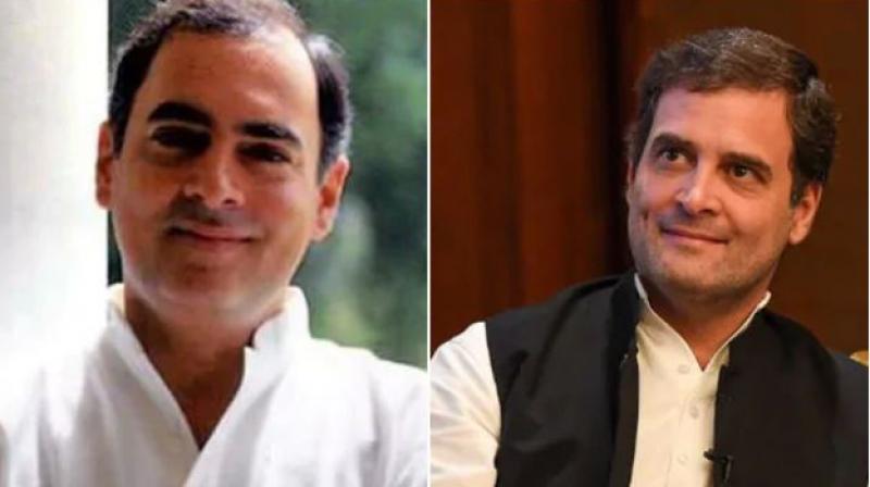 Rajiv Gandhi with Rahul Gandhi Rajiv Gandhi with Rahul Gandhi