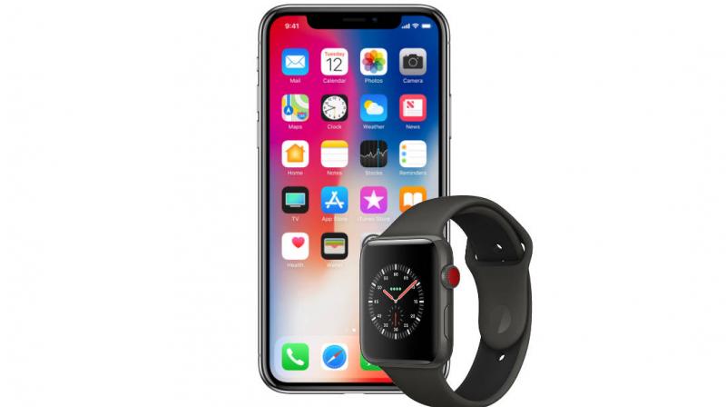 I Phone and smart watch 