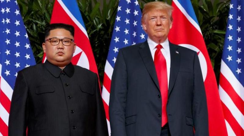 Kim Yong with donald Trump