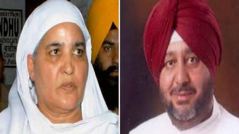 Bibi Jagir Kaur with Jasvir Singh Dimpa Bibi Jagir Kaur with Jasvir Singh Dimpa
