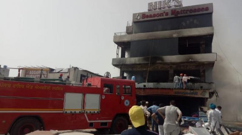 Fire in Sunny Enclave Fire in Sunny Enclave