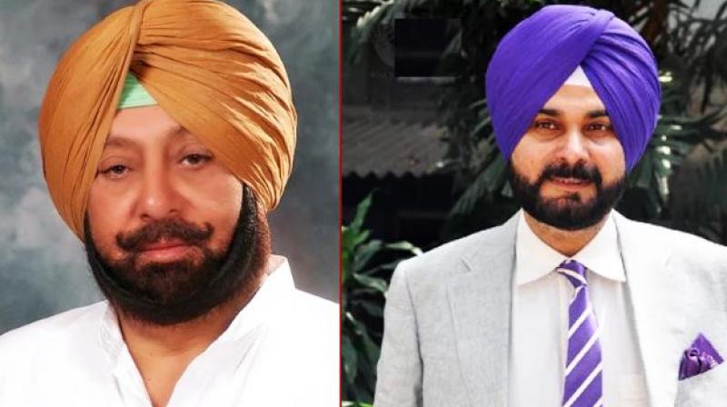 Captain with Sidhu Captain with Sidhu